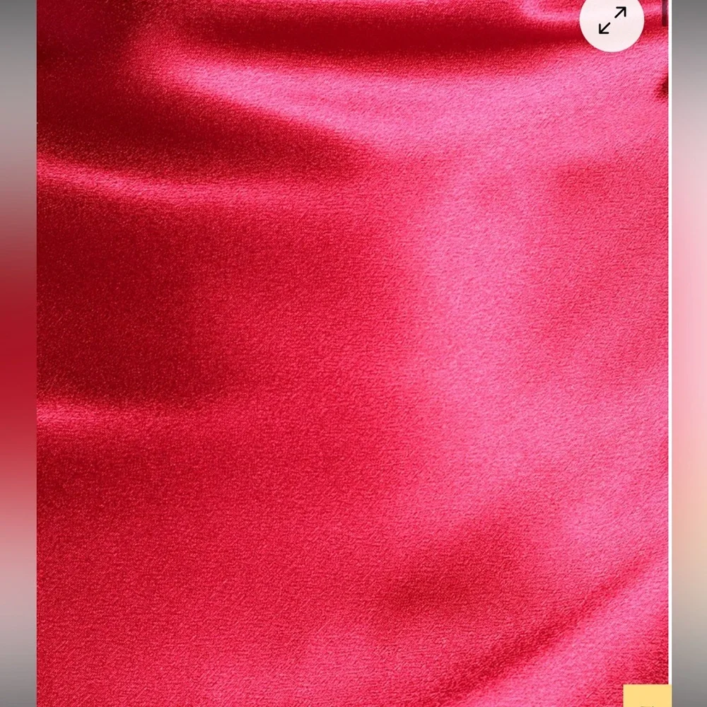 Lulu's Magenta Satin Maxi Dress - Picture 5 of 8